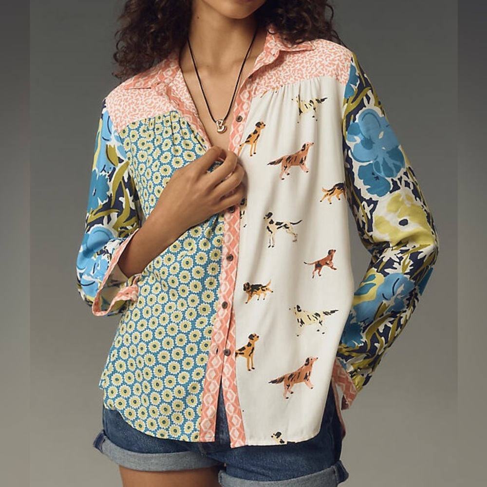 NWT Anthropologie Maeve Button-Up Shirt